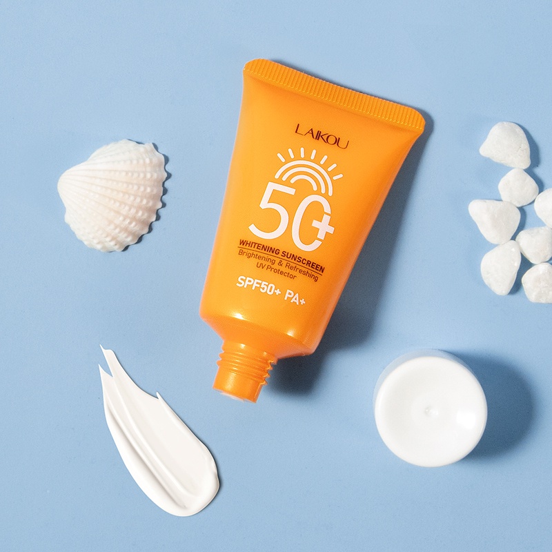 LAIKOU Sunscreen Pemutih Wajah Badan Anti Air Sunblock SPF50 PA+++ 30g