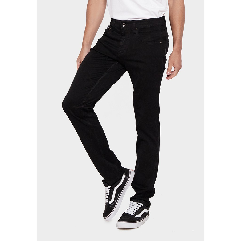 JBBoss Celana Panjang Jeans Bravo Denim Stretch Regular Fit (Black) / Ramayana Jatinegara