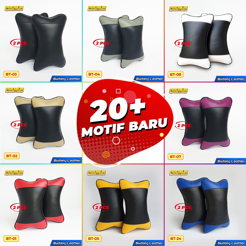 [COD] Bantal Mobil Kulit Waterproof Anti Kumel