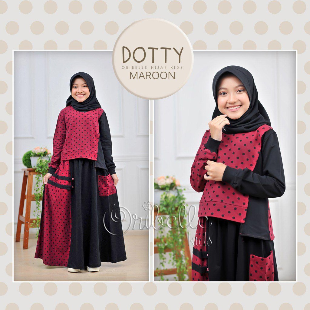 SETELAN MUSLIM ANAK TANGGUNG DOTTY BY Oribelle Kids