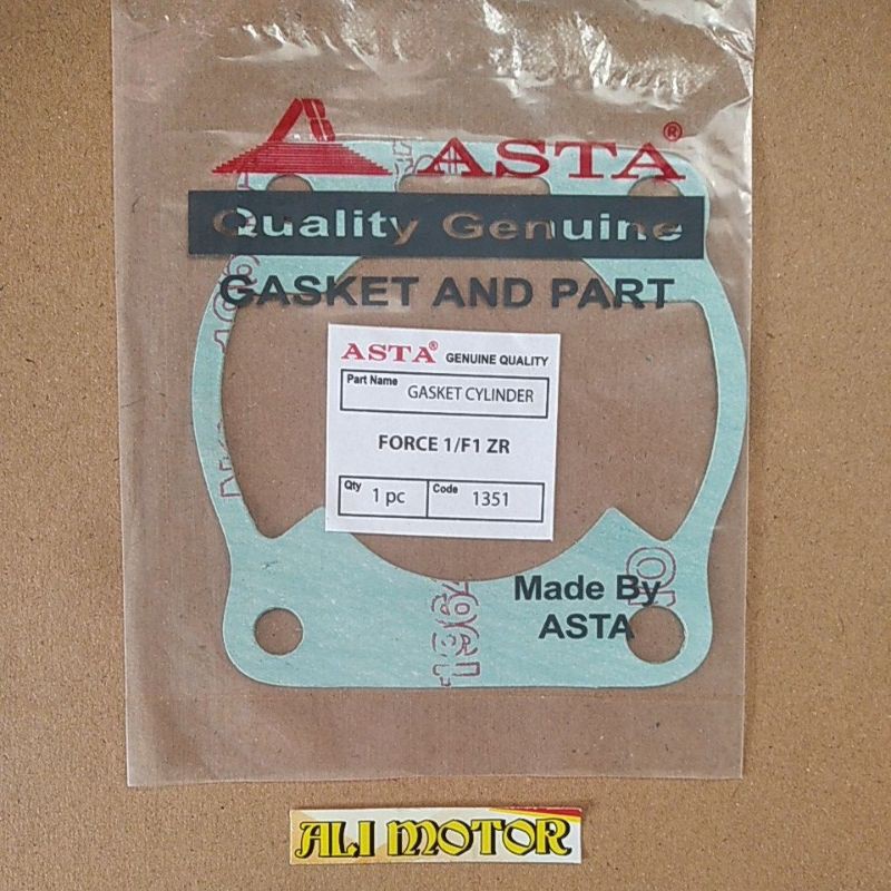 Packing gasket cylinder boring blok bawah force 1 fiz r ori ASTA