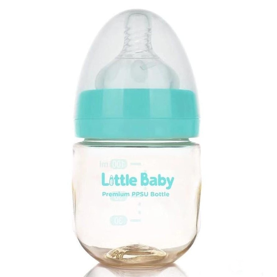 Little Baby Premium PPSU Wide Neck Bottle - Botol Susu Dot Bayi 100ml - NEW