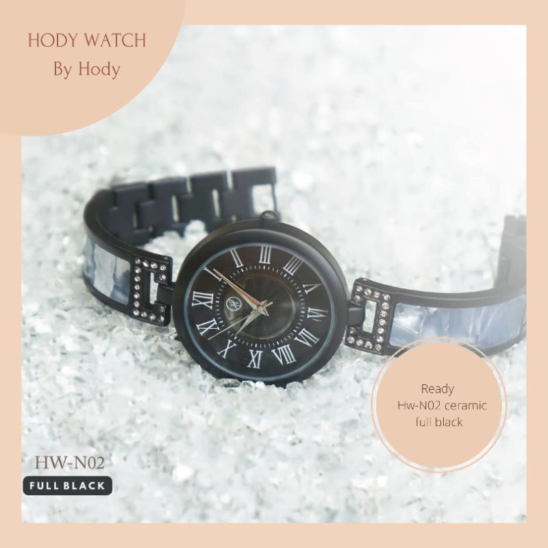 JAM TANGAN HODY / HODY WATCH N-02 / JAM TANGAN CERAMIC / JAM TANGAN KEKINIAN