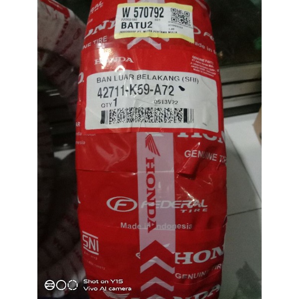 ban luar tubles 100/80-14 vario 150 LED
