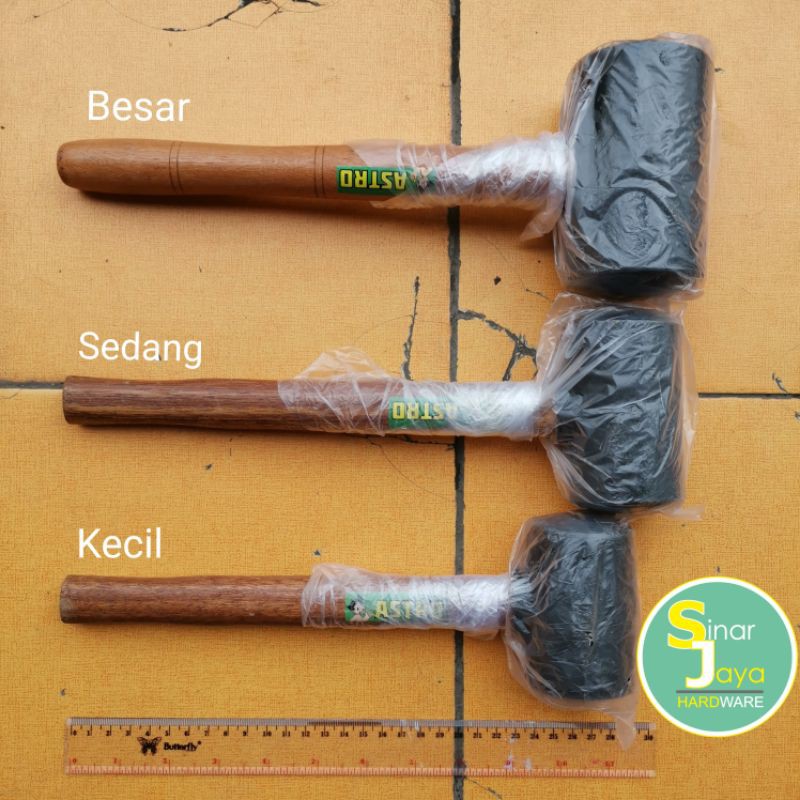 Palu Karet Astro / Palu Karet Besar / Palu Karet Sedang / Palu Karet Kecil / Palu Pasang Keramik
