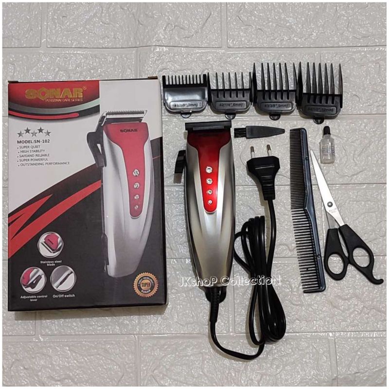 MESIN CUKUR RAMBUT LISTRIK ORIGINAL KEMEI KM-6603 / ALAT CUJUR RAMBUT PROFESIONAL