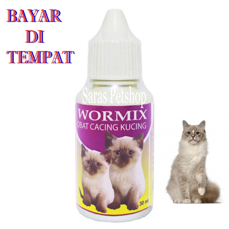 OBAT KUCING CACING SAKIT PERUT CACINGAN WORMIX