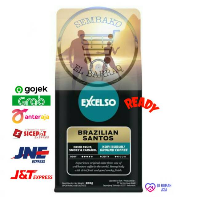 

Excelso Brazilian Santos / Coffee Bubuk 200g