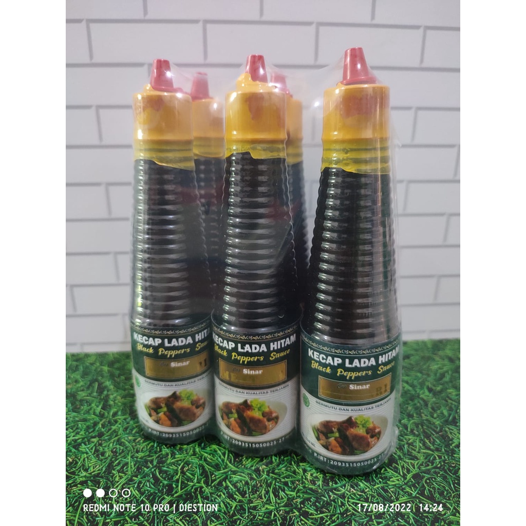 Paket Hemat Kecap Lada Hitam Cap Sinar Mentari Isi 6 Botol 150mL [Halal]