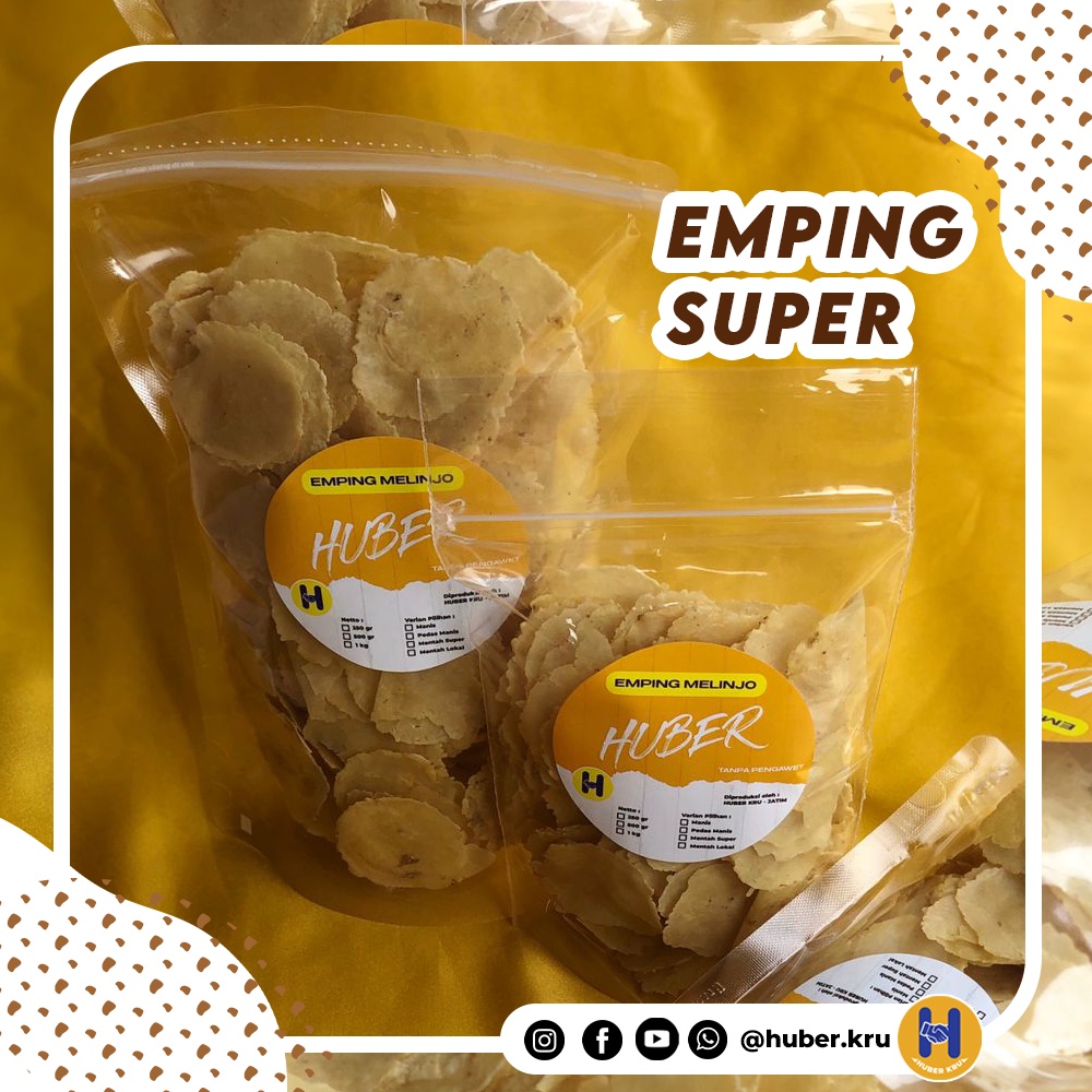 

Emping melinjo mentah super krispi