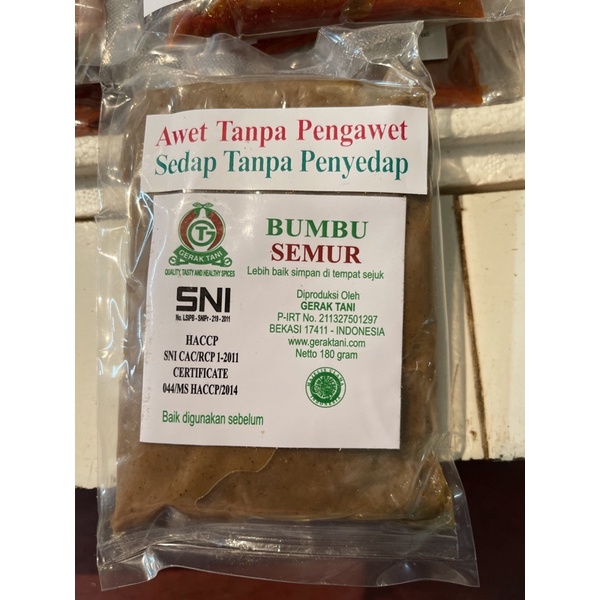 

Bumbu Semur Gerak Tani 180gram