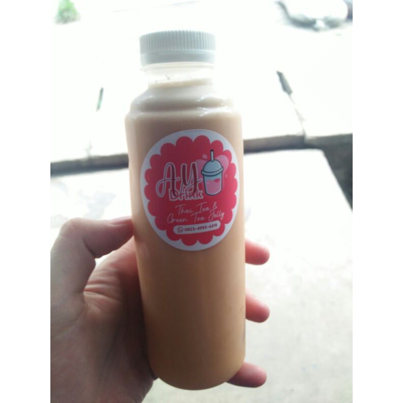 

Thai tea jelly milk