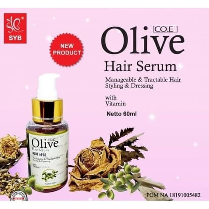 SYB OLIVE HAIR SERUM 60ML ORIGINAL SERUM RAMBUT OLIVE SYB BPOM ORI