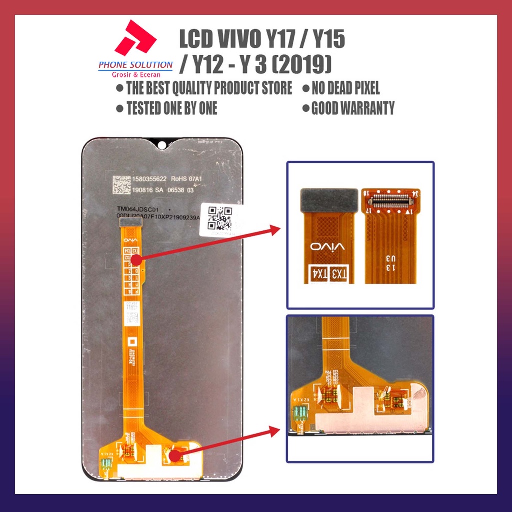 LCD Vivo Y17 LCD Vivo Y15 LCD Vivo Y12 LCD Vivo Y3 LCD Vivo Y11 2019 Fullset Touchscreen Original 100% // Supplier LCD Vivo - Garansi 1 Bulan