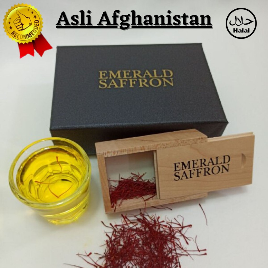 Emerald Saffron 1gr Asli Afganistan Sudah Bersertifikat
