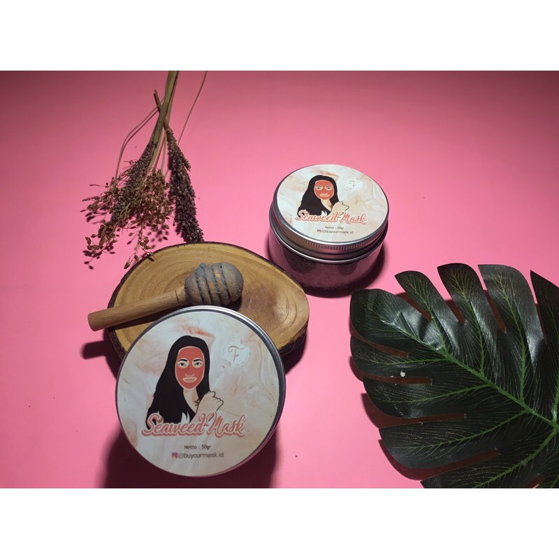 PEARL CLAY MASK SEAWEED 50GRAM TERMURAH