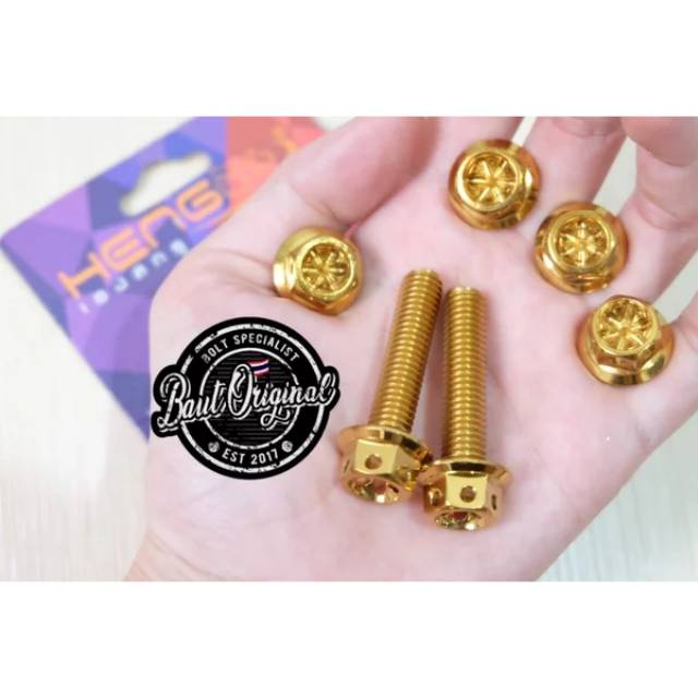 baut probolt flower gold 8x35 drat 12 panjang 3.5cm original heng thailand