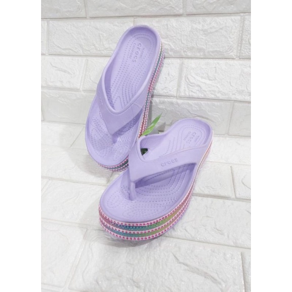 crocs platform flip / sandal wanita crocs platform