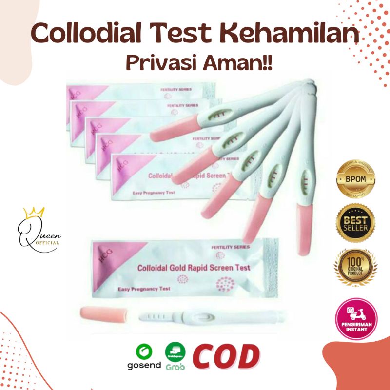 Tespek Testpack Privasi aman Tespek Testpack Collodial HCG tes kehamilan compact screen test