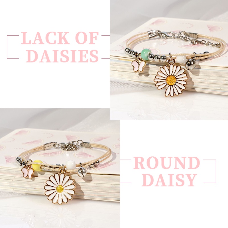 Daisy Gelang Couple Etnik Bead Tali Persahabatan Braided Bracelet/Friendship Adjustable Fashion Aksesoris