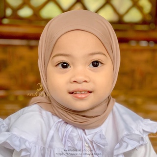 New Segitiga Instan Baby Jersy 0-1 Tahun Kerudung Instan Anak