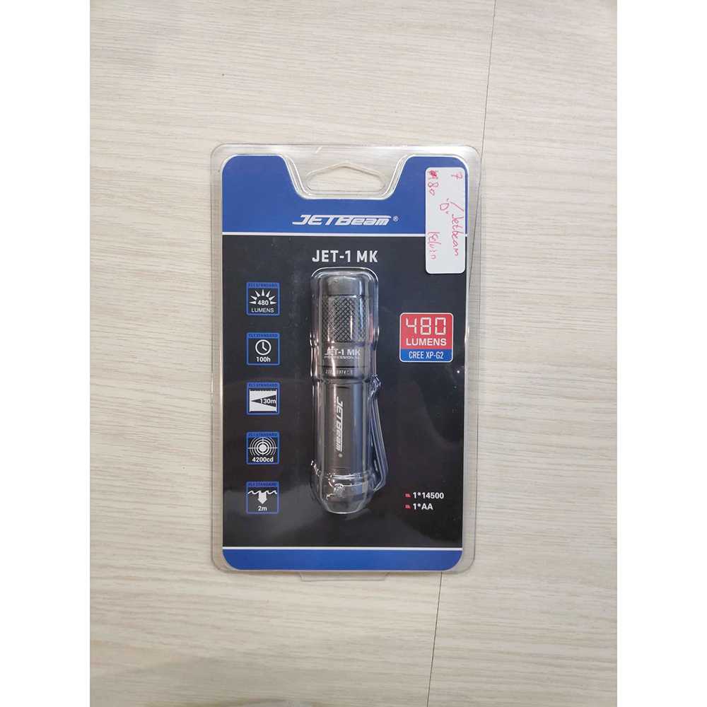 IDN TOOLS - JETBeam Jet-1 MK Tiny Flashlight Senter LED CREE XP-G2 480 Lumens