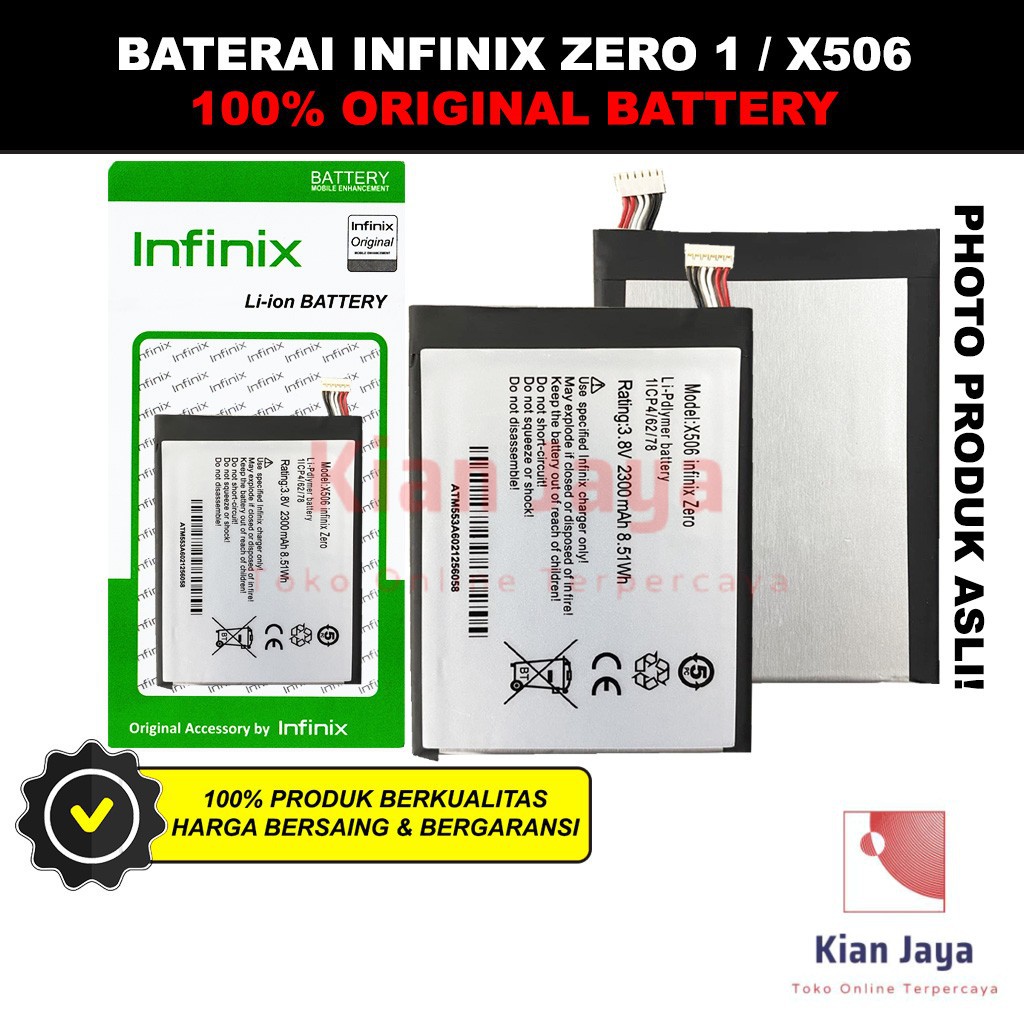 Baterai Infinix Zero 1 / X506 Batre Batrai Battery Hp Original