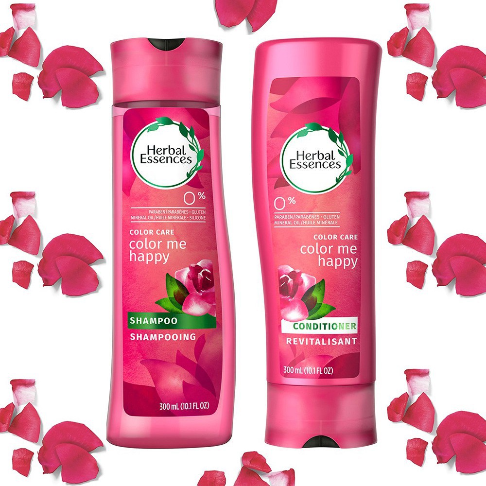 Herbal Essences Shampoo Dan Conditioner Colour Me Happy With Rose Essences 300ml Shopee Indonesia