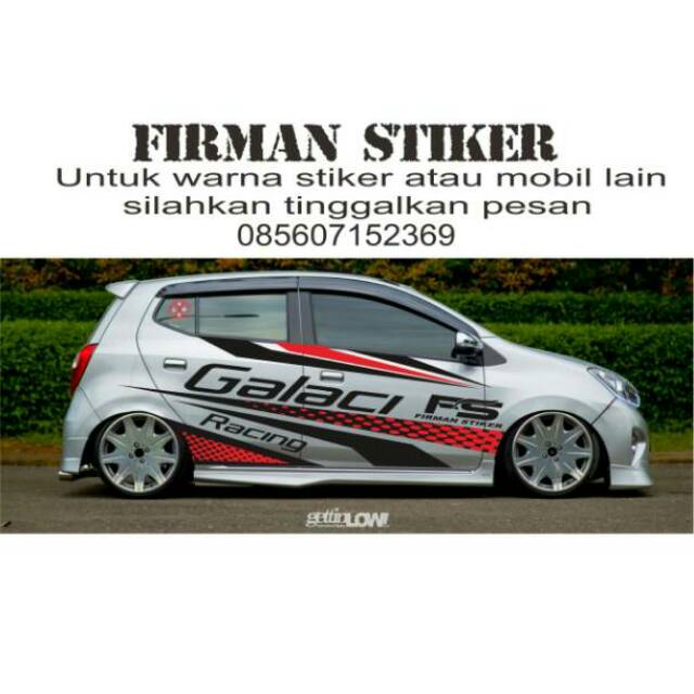 Download Gambar Cutting Sticker Mobil  Agya RIchi Mobil 