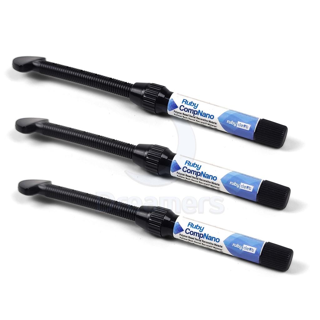 DENTAL COMPOSITE RUBY COMP Komposit Bahan Tambal dan Veneer Gigi Extra White EW A1 A2 A3