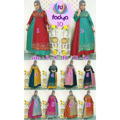 Gamis fadya anak original