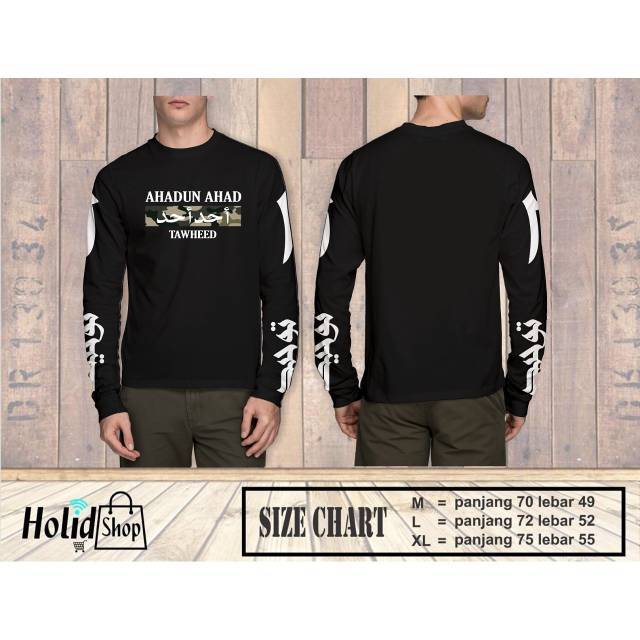 KAOS PRIA TAUHID ISLAM AHADUN AHAD PEJUANG DAKWAH SAHABAT HIJRAH DISTRO