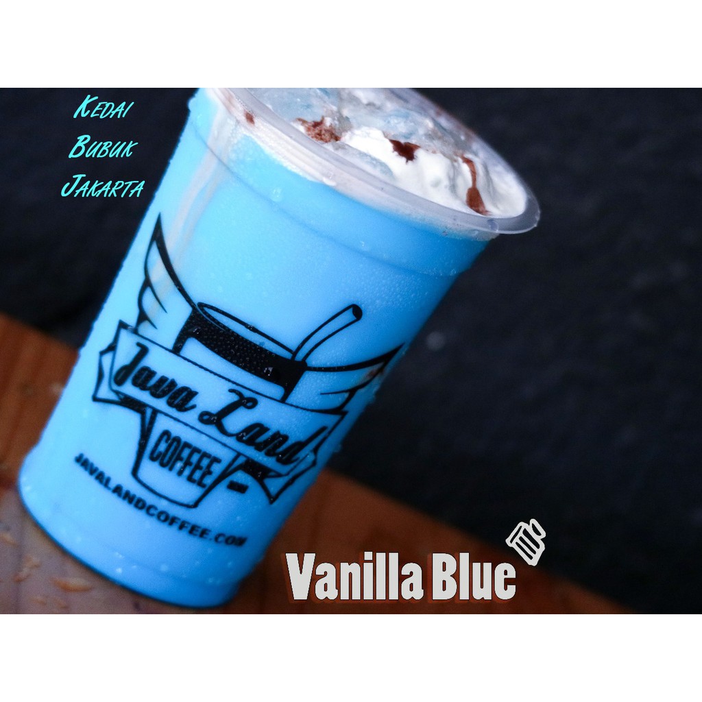 Bubuk Minuman Bubble Powder Drink Vanilla Blue ORIGINAL Javaland 1kg