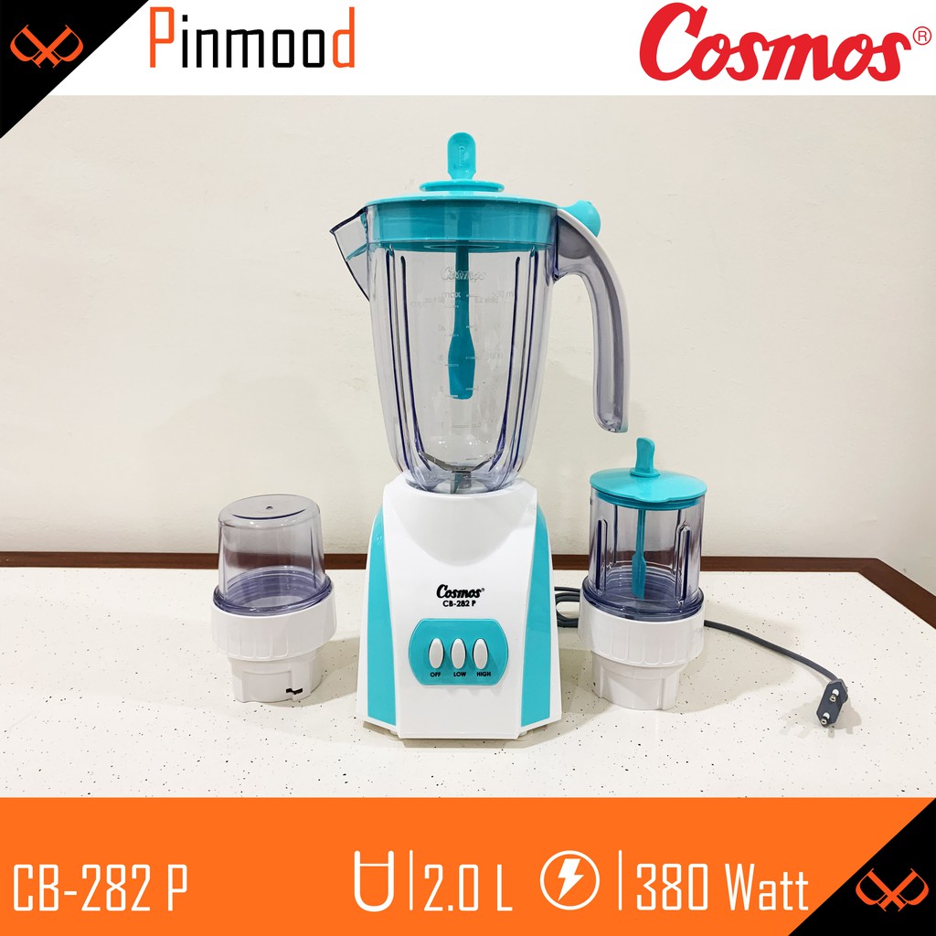 COSMOS BLENDER  CB-282 P [ 2 LITER ] 3 IN 1 JUMBO PLASTIC ICE CRUSHER BLADE