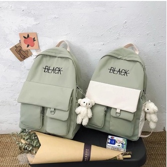 E&M - RANSEL BACKPACK UNISEX KOREAN FASHION