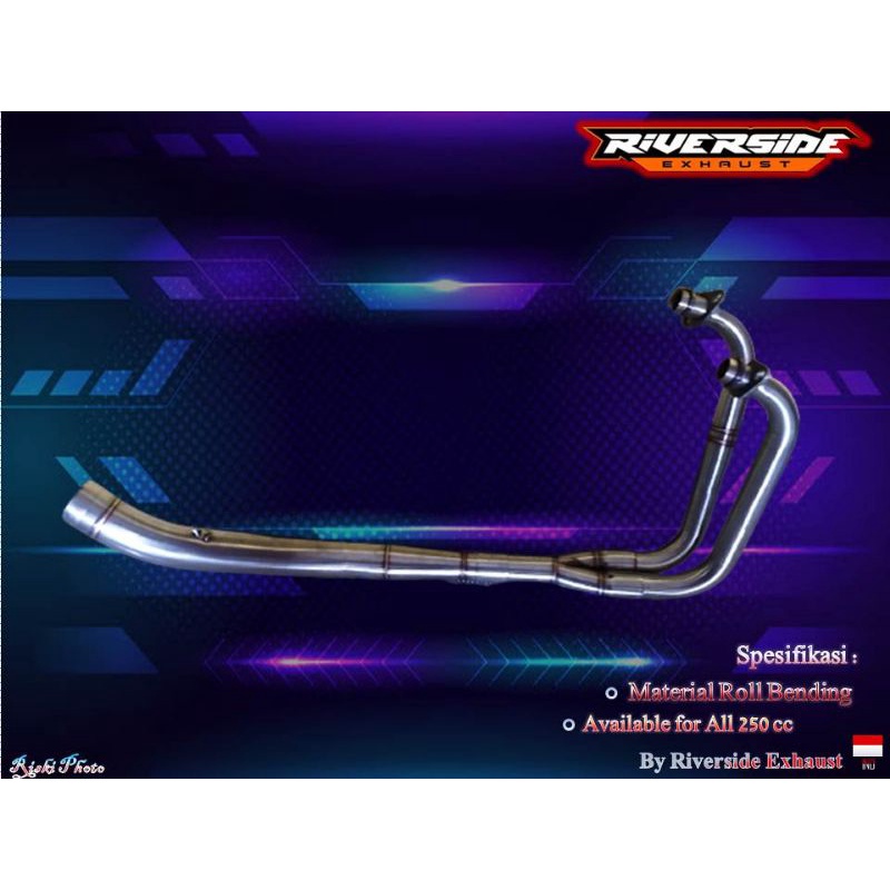 Header Leheran Racing inlet 50 / 51 Underbelly / Kolong Available All 250 cc Ninja Fi Ninja New Fi N