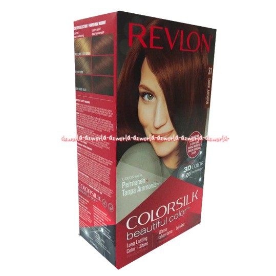 Revlon Colorsilk Hair 31 Dark Auburn Cat Pewarna Rambut Coklat Tua Hair Color Hair Colour Color Silk Pewarna Rambut Hair Color Revlon 31 Revlon31 Reflon