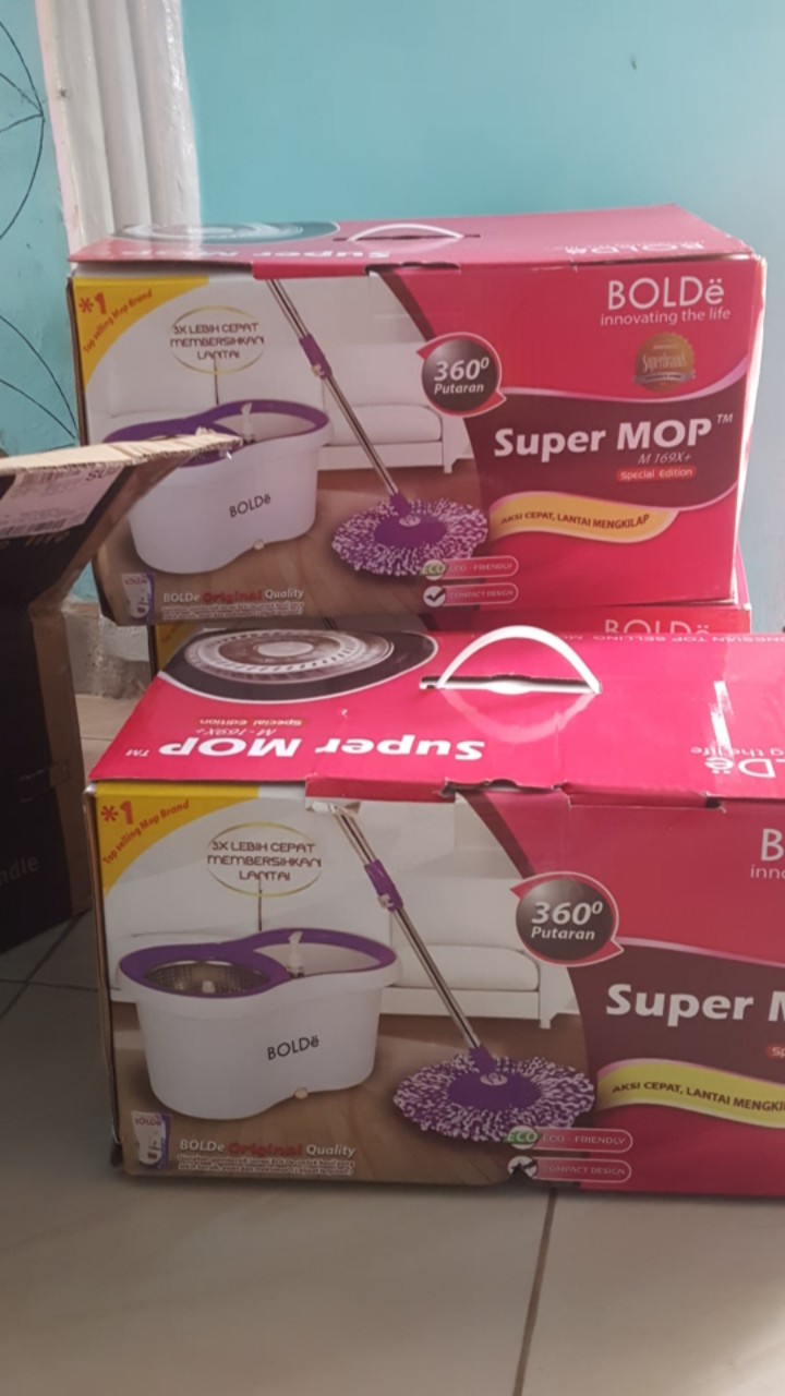 Alat Pel Lantai Bolde Super Mop M169x+ Special Edition Stainless 169x