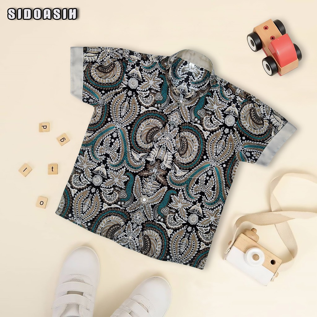 Kemko Batik  Anak Dan Ayah Motif Sidoasih - Kerang - Sekar Jagat