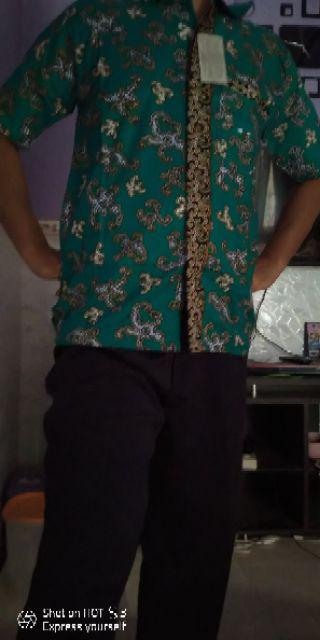 Bswart Batik Hrb026 Kenongo Hem Pendek Padi Pekalongan
