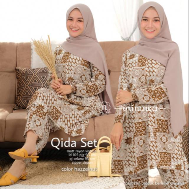 Orinawa Qida set BAJU MUSLIMAH
