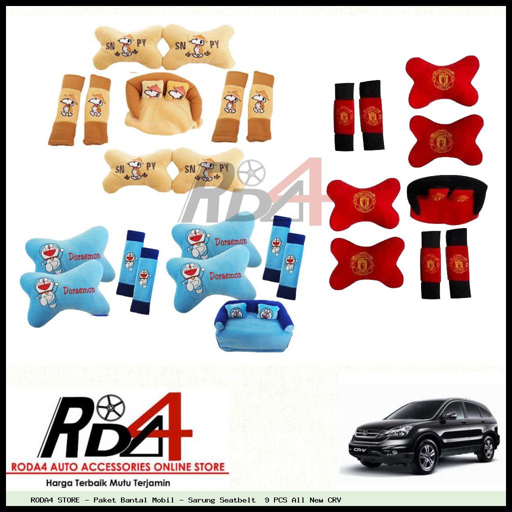 Paket Bantal Mobil - Sarung Seatbelt  9 PCS All New CRV