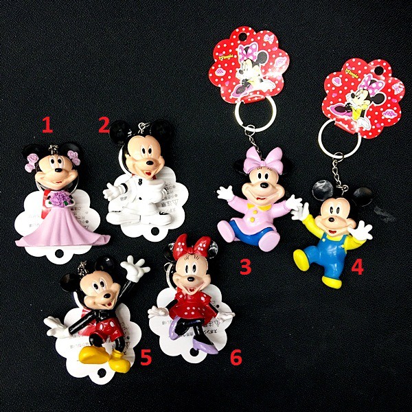 Gantungan Kunci Keychain Disneyland Mickey Minnie Original From Japan