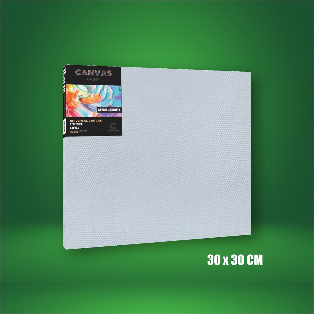 

KANVAS LUKIS 30X30 CM / WHITE CANVAS 30X30 CM / STRETCHED CANVAS - HIGH QUALITY (BIG WOOD)