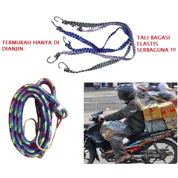 TALI BAGASI GEPENG BESI // TALI BAGASI PENGAIT BARANG MOTOR SERBAGUNA