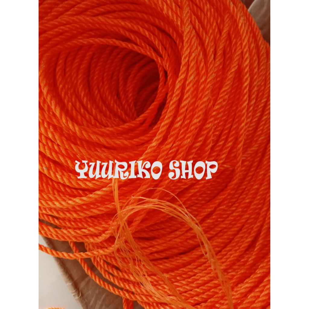 

Dijual 5 Meter Tali Tambang kecil 4 mili Kuat Bahan plastik tali ikatTerbaik