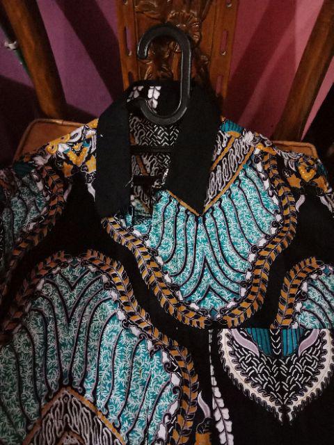 Bswart Batik Hrb026 Kenongo Hem Pendek Padi Pekalongan M L Xl Batik Pria Murah Modern Grosir