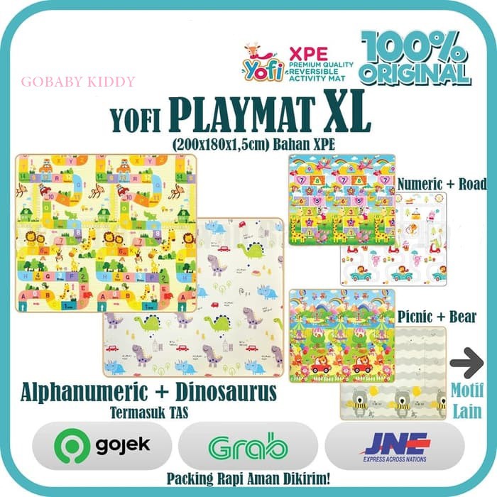 Yofi Xpe Roll playmat besar karpet matras lipat alas lantai folding mat
