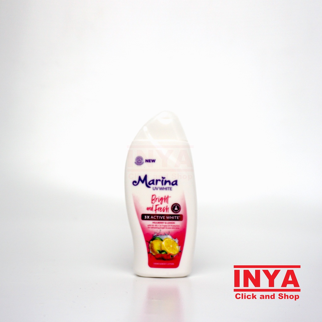 MARINA UV WHITE BRIGHT AND FRESH MULBERRY 92ml - Hand and Body Lotion