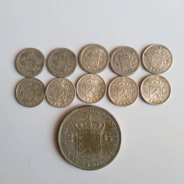 Borongan koin perak 11 keping